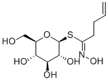 (2S,3R,4S,5S,6R)-2-{[1-(ヒドロキシイミノ)ペンタ-4-エン-1-イル]スルファニル}-6-(ヒドロキシメチル)オキサン-3,4,5-トリオール 化学構造式