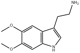 5,6-ジメトキシ-1H-インドール-3-エタンアミン 化学構造式