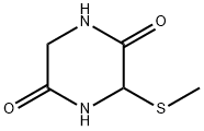 2,5-Piperazinedione,  3-(methylthio)- 结构式