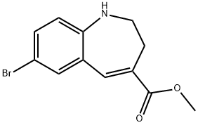 METHYL 7-BROMO-2,3-DIHYDRO-1H-1-BENZAZEPINE-4-CARBOXYLATE,313724-44-6,结构式