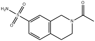 2-acetyl-1,2,3,4-tetrahydroisoquinoline-7-sulphonamide,31404-59-8,结构式