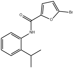 5-溴-N-(2-异丙基苯基)呋喃-2-甲酰胺,314055-67-9,结构式