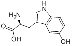 5-ヒドロキシ-L-トリプトファン 化学構造式