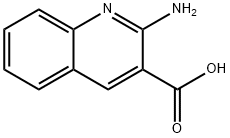 2-アミノ-3-キノリンカルボン酸 化学構造式