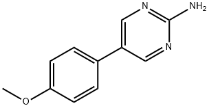5-(4-甲氧基苯基)嘧啶-2-胺,31408-47-6,结构式