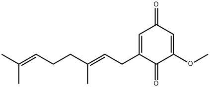 2-[(E)-3,7-Dimethyl-2,6-octadienyl]-6-methoxy-2,5-cyclohexadiene-1,4-dione 结构式