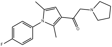 1-[1-(4-Fluorophenyl)-2,5-dimethyl-1H-pyrrol-3-yl]-2-(1-pyrrolidinyl)ethanone