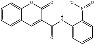 N-{2-nitrophenyl}-2-oxo-2H-chromene-3-carboxamide 结构式