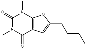 Furo[2,3-d]pyrimidine-2,4(1H,3H)-dione,  6-butyl-1,3-dimethyl- Struktur