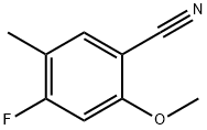 4-氟-2-甲氧基-5-甲基苄腈, 314298-16-3, 结构式