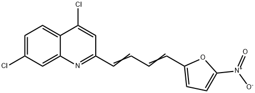 4,7-dichloro-2-[(1E,3E)-4-(5-nitro-2-furyl)buta-1,3-dienyl]quinoline,31432-69-6,结构式