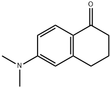 6-(dimethylamino)-3,4-dihydronaphthalen-1(2H)-one 化学構造式