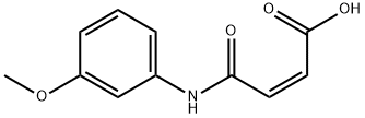 (Z)-4-(3-メトキシフェニルアミノ)-4-オキソ-2-ブテン酸 化学構造式