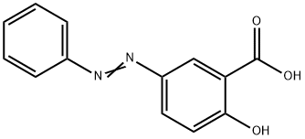 5-(phenylazo)salicylic acid Struktur