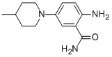 2-AMINO-5-(4-METHYLPIPERIDINYL)BENZAMIDE Structure