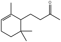 4-(2,6,6-トリメチル-2-シクロヘキセニル)-2-ブタノン 化学構造式