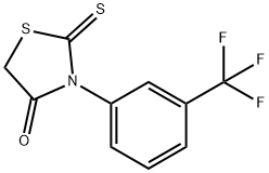 2-硫代-3-(3-(三氟甲基)苯基)噻唑啉-4-酮 结构式