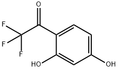 2',4'-ジヒドロキシ-2,2,2-トリフルオロアセトフェノン 化学構造式