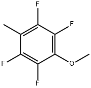 2,3,5,6-テトラフルオロ-4-メチルアニソール 化学構造式