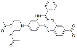 3-benzamido-4-[(p-nitrophenyl)azo]phenyliminodiethyl diacetate Structure