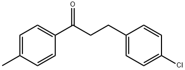 3-(4-クロロフェニル)-4'-メチルプロピオフェノン 化学構造式