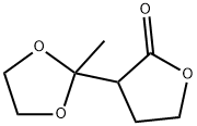 3-(2-METHYL-1,3-DIOXOLAN-2-YL)TETRAHYDROFURAN-2-ONE 结构式