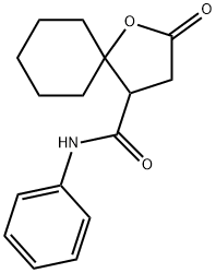 2-Oxo-N-phenyl-1-oxaspiro(4.5)decane-4-carboxamide,31537-06-1,结构式