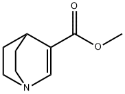 1-Azabicyclo[2.2.2]oct-2-ene-3-carboxylic acid methyl ester Struktur