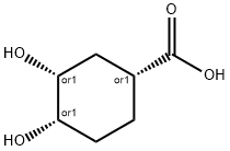 (1S,3S,4R)-3,4-dihydroxycyclohexane-1-carboxylic acid 结构式