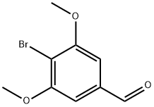 4-ブロモ-3,5-ジメトキシベンズアルデヒド 化学構造式