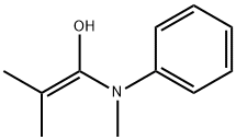1-Propen-1-ol,  2-methyl-1-(methylphenylamino)- Structure