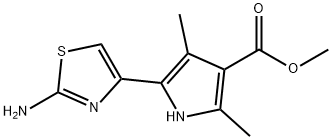 1H-Pyrrole-3-carboxylicacid,5-(2-amino-4-thiazolyl)-2,4-dimethyl-,methylester(9CI)|