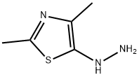 Thiazole, 5-hydrazino-2,4-dimethyl- (9CI) 结构式