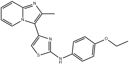 N-(4-乙氧基苯基)-4-(2-甲基咪唑并[1,2-A]吡啶-3-基)噻唑-2-胺,315703-52-7,结构式