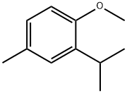 2-异丙基-1-甲氧基-4-甲基苯, 31574-44-4, 结构式