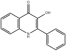 3-ヒドロキシ-2-フェニル-4(1H)-キノリノン 化学構造式