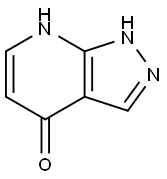 1-H-PYRAZOLO[3,4-B]PYRIDIN-4-OL 结构式