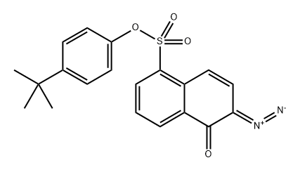 4-(tert-butyl)phenyl 6-diazo-5,6-dihydro-5-oxonaphthalene-1-sulphonate,31600-99-4,结构式
