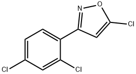 5-CHLORO-3-(2,4-DICHLOROPHENYL)ISOXAZOLE 化学構造式