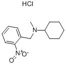 N-シクロヘキシル-N-メチル-2-ニトロベンゼンメタンアミン・塩酸塩 化学構造式