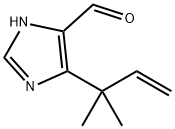 1H-Imidazole-5-carboxaldehyde,  4-(1,1-dimethyl-2-propen-1-yl)- 化学構造式