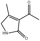 2H-Pyrrol-2-one, 3-acetyl-1,5-dihydro-4-methyl- (9CI) 化学構造式