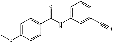 N-(3-氰基苯基)-4-甲氧基苯甲酰胺,316150-86-4,结构式