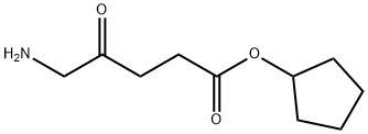 Pentanoic acid, 5-amino-4-oxo-, cyclopentyl ester (9CI) Structure