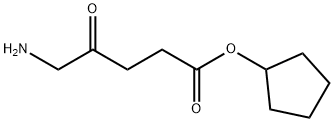 Pentanoic acid, 5-amino-4-oxo-, cyclopentyl ester (9CI) Struktur