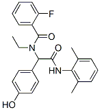 Benzeneacetamide, N-(2,6-dimethylphenyl)-alpha-[ethyl(2-fluorobenzoyl)amino]-4-hydroxy- (9CI)|