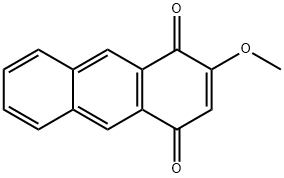 2-メトキシ-1,4-アントラキノン 化学構造式