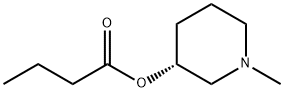 Butanoic acid, (3R)-1-methyl-3-piperidinyl ester (9CI) Structure