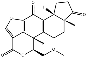 11-去乙酰氧基渥曼青霉素,31652-69-4,结构式