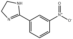 4,5-ジヒドロ-2-(3-ニトロフェニル)-1H-イミダゾール 化学構造式